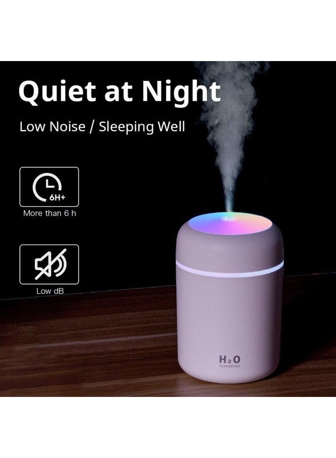 SELLER ZONE Humidifiers With Colorful Light For Room, Bedroom, Office, Car (Gray), 300 Ml - Image 5