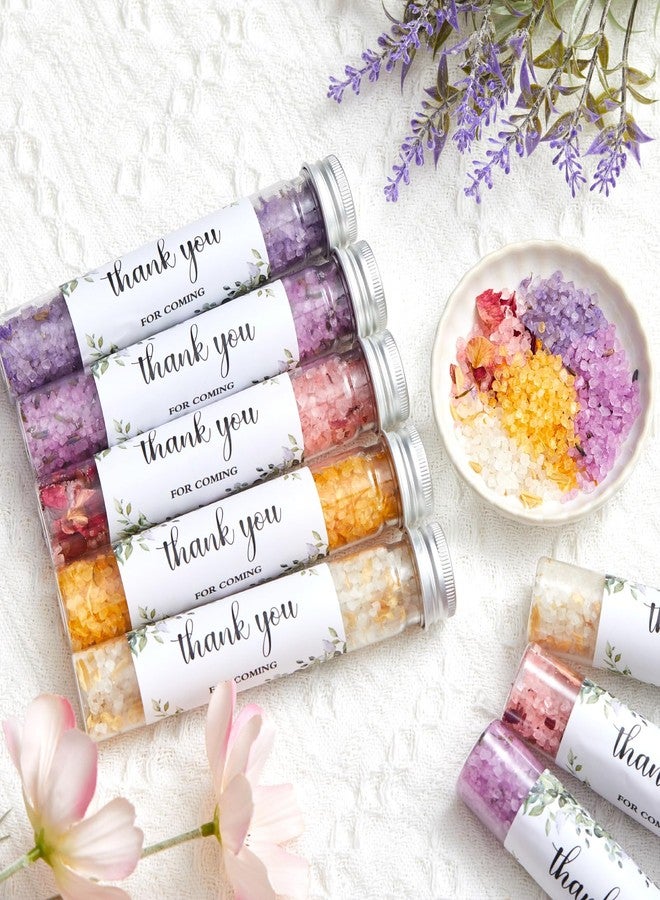 Dimsile 12 Pcs Aromatherapy Bath Salts Test Tube Bath Salts for Women Relaxing Spa Gifts Set for Wedding Christmas Birthday Baptism Party Favors (Greenery) - Image 4