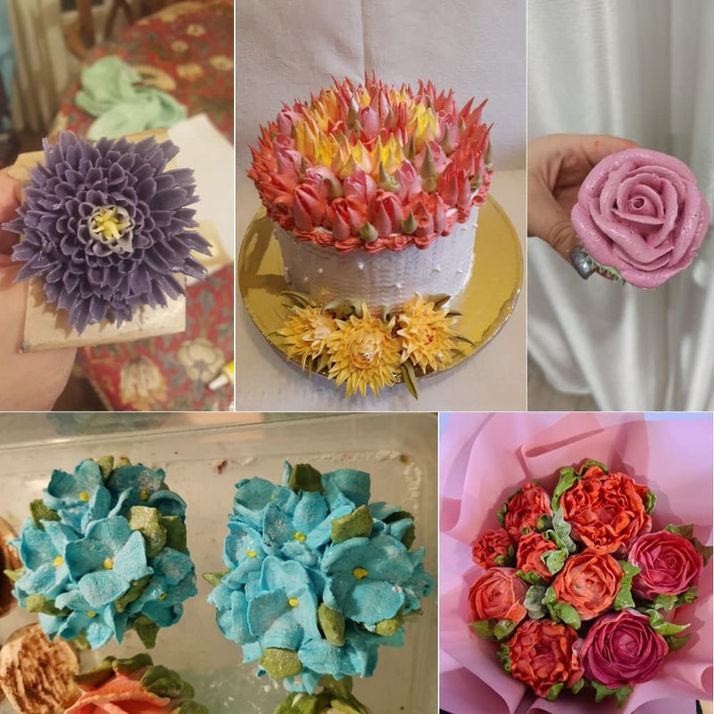 Bmaacye Flower Piping Tips Rose Petal Pastry Tips Chrysanthemum Tips Flower Icing Piping Cream Nozzle For Cake Cupcake Decorating - Image 2