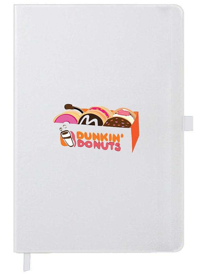 Theodor Designer A5 Thick White Hardcover Notebook Donuts - Image 1