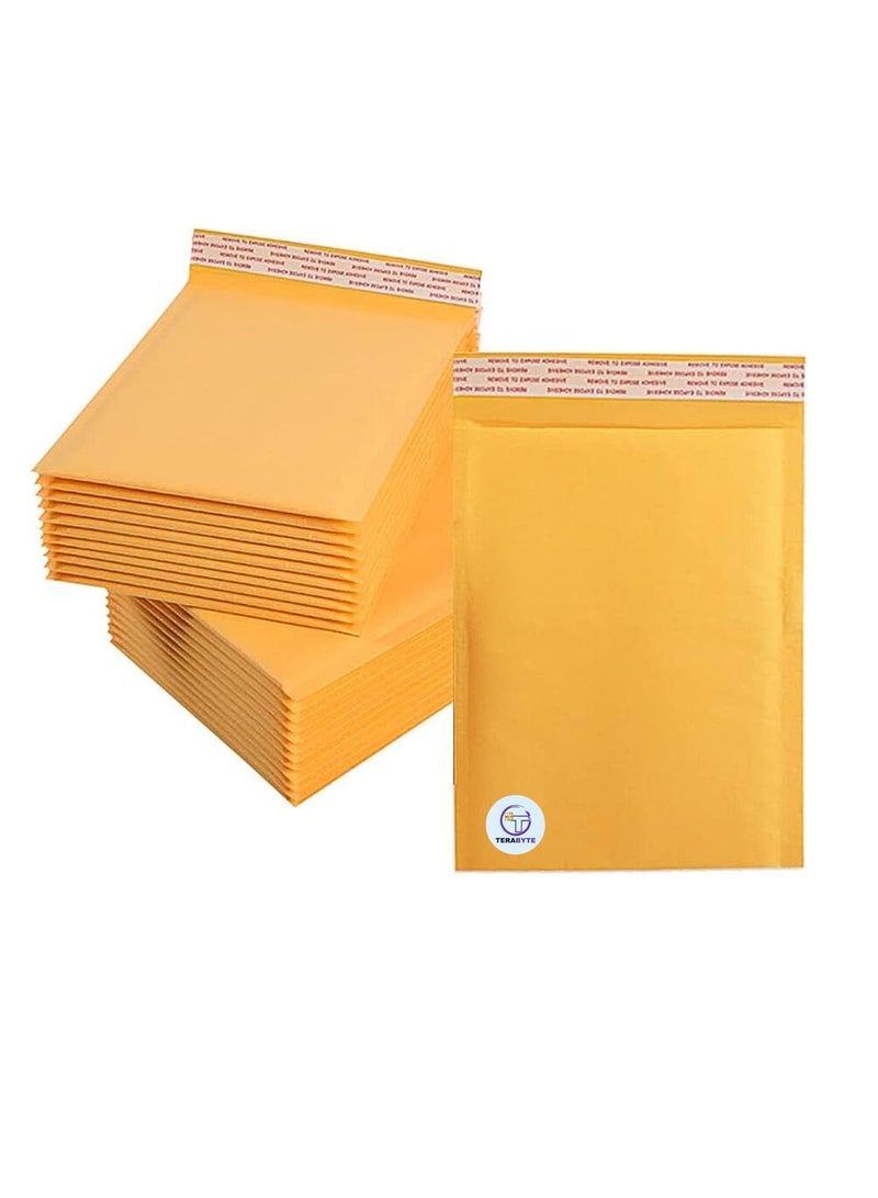 Terabyte Bubble Envelopes Bags 220MM X 340MM (9 INCH-14 INCH) Kraft Paper Bubble Envelopes Bags Padded Mailers Shipping Envelopes Self Seal for Packaging 10pcs - Image 1