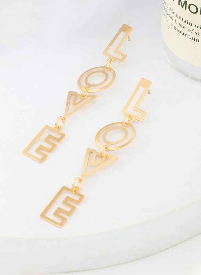 Take Two  Love Letter Dangle Earrings for Women | Best Price UAE