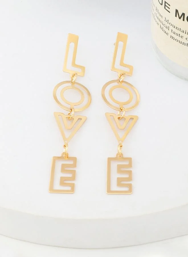 تايك تو Love Letter Dangle Earrings