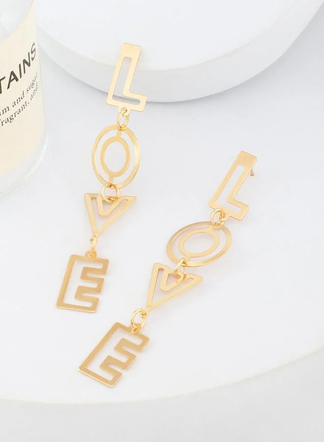 Take Two  Love Letter Dangle Earrings for Women | Best Price UAE