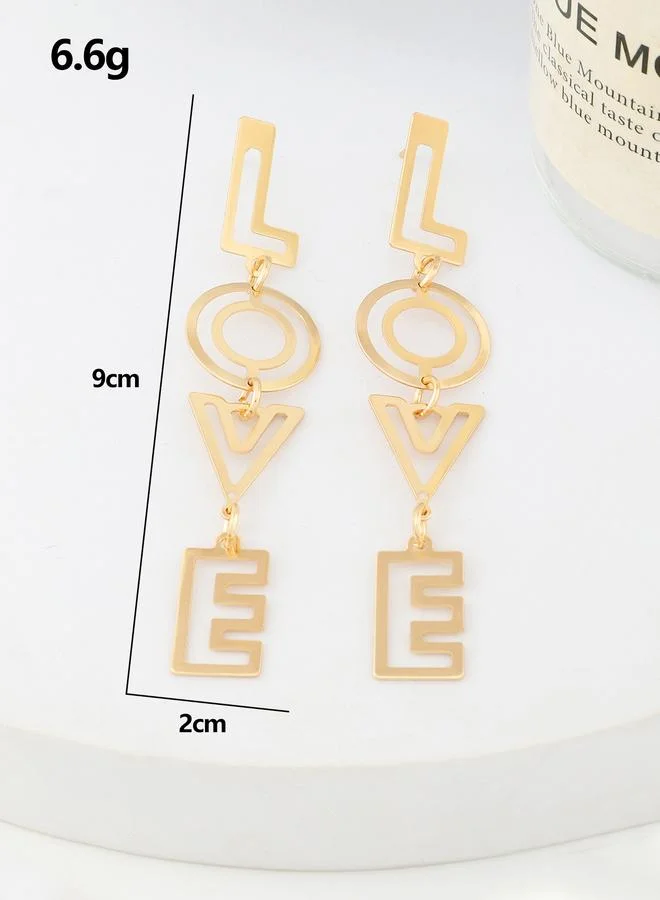 Take Two  Love Letter Dangle Earrings for Women | Best Price UAE