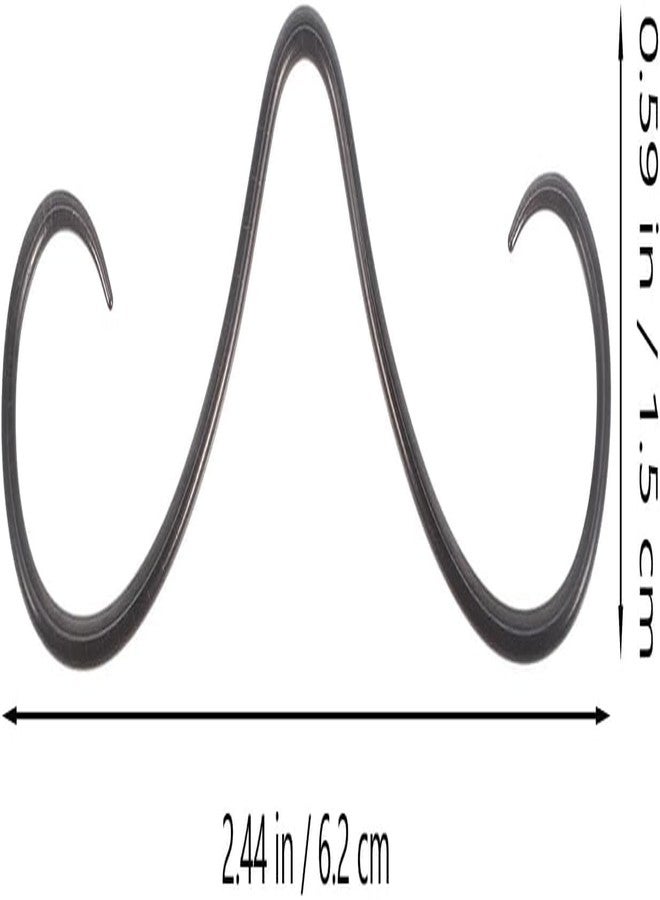 DEARMAMY 14G Mustache Septum Ring 316L Steel Nose Rings Smile Piercing Jewelry Nose Hoop Nasal Septum Ring for Women Men - Image 4