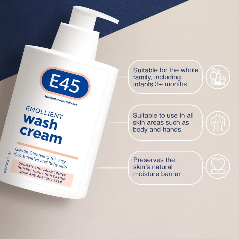 E45 Wash Cream 250ml - Image 5
