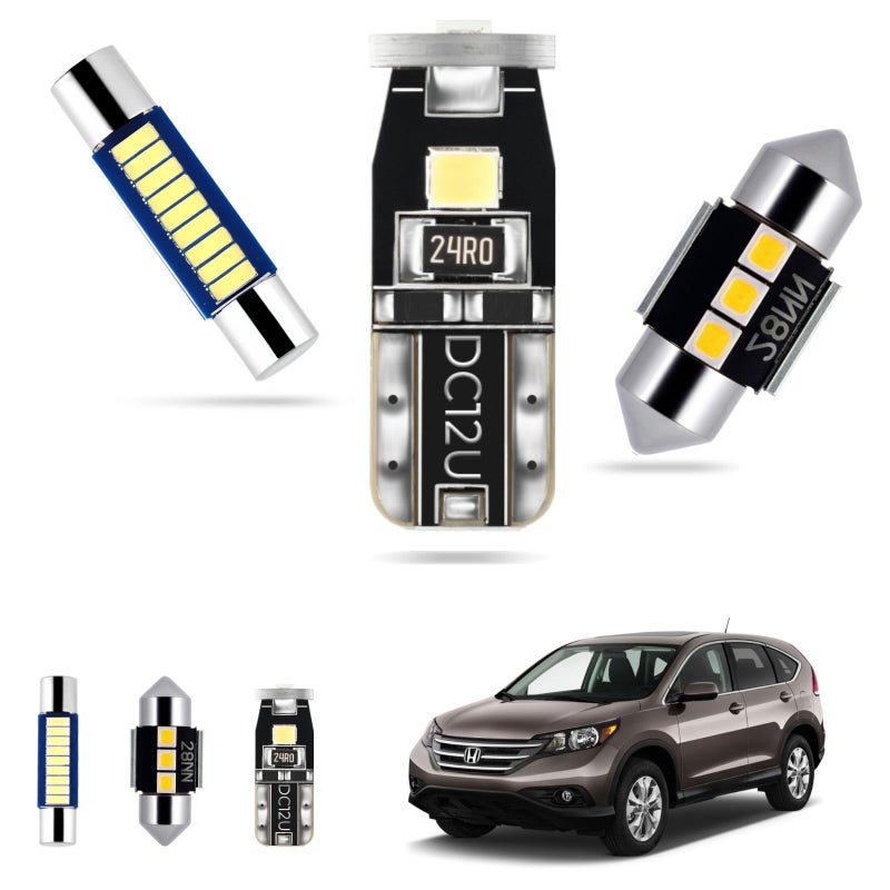 EASY EAGLE LED Interior Car Lights for Honda-CRV-2007-2012: 10 Piece Kit White LED Light Bulbs - Super Bright 6000K + Install Tool - Image 1