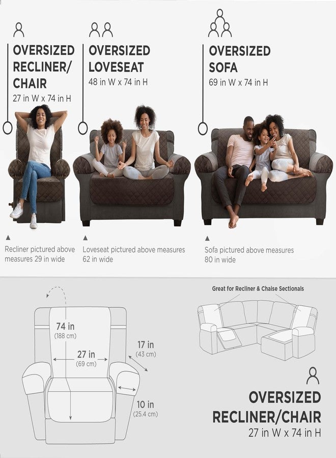 زينا هوم، غطاء حماية بلون الشوكولاتة/البني: غطاء أثاث فاخر مقاوم للماء (EFCPRNSBR) - Image 4