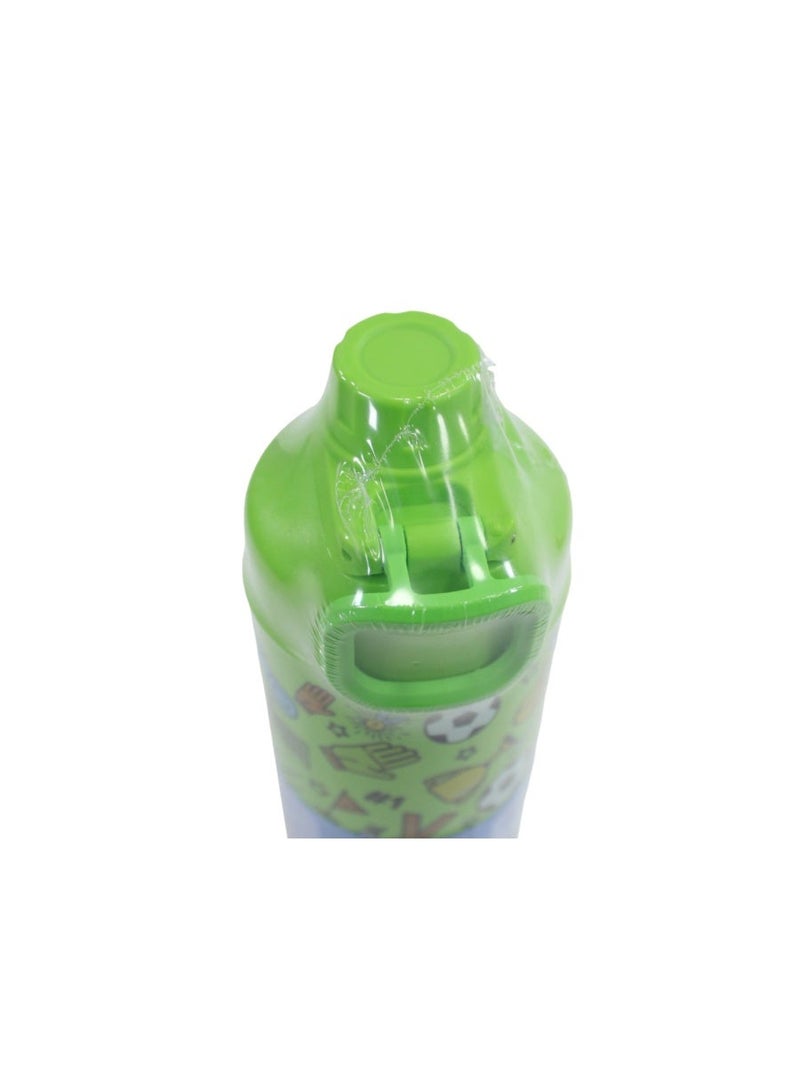 Tank Insulated Super Cool Mini Football Printed Bottle 650ml – Green - Image 3