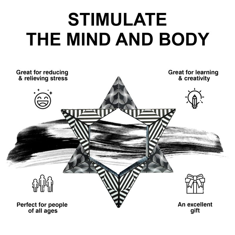 SHASHIBO Shape Shifting Box - Award-Winning  Patented Fidget Cube w/ 36 Rare Earth Magnets - Transforms Into Over 70 Shapes  Gift Box  Download Fun in Motion Toys Mobile App (Black & White  2 Pack) - Image 4