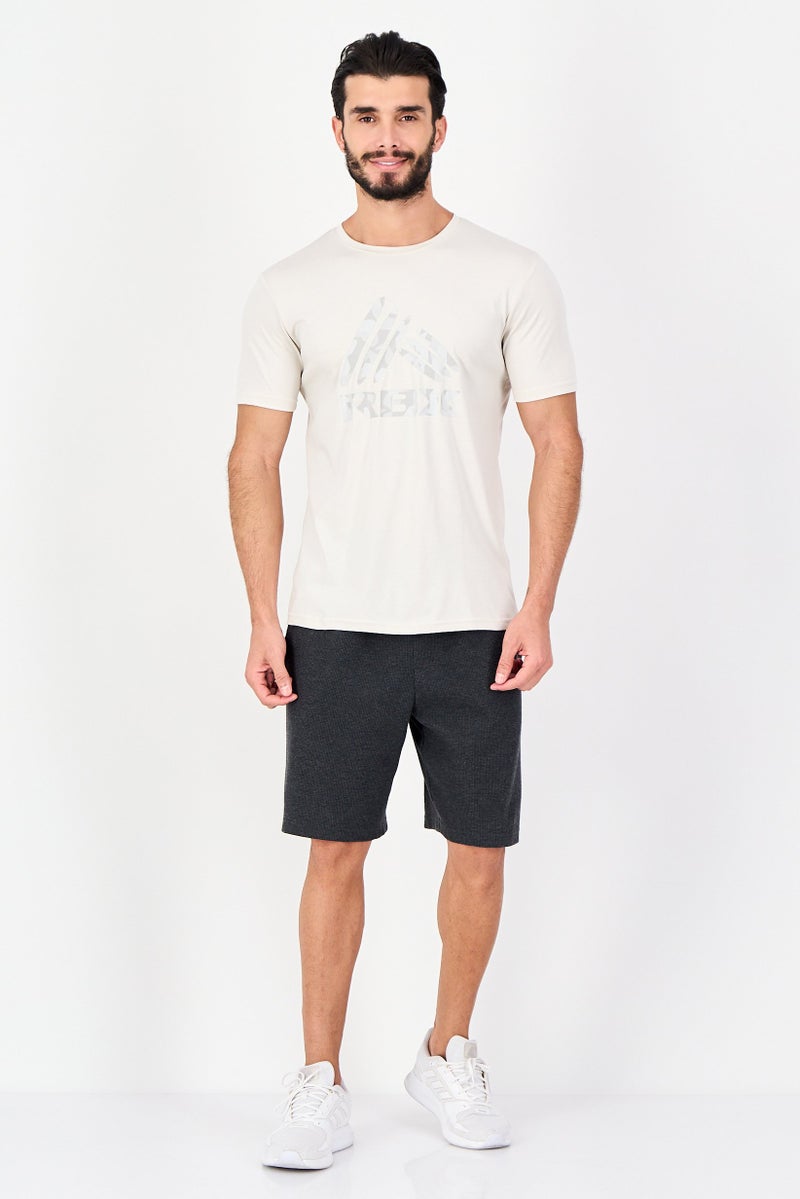 RBX Men Sportswear Fit Short Sleeve Camouflage Outdoor T-Shirt, Beige - Image 4