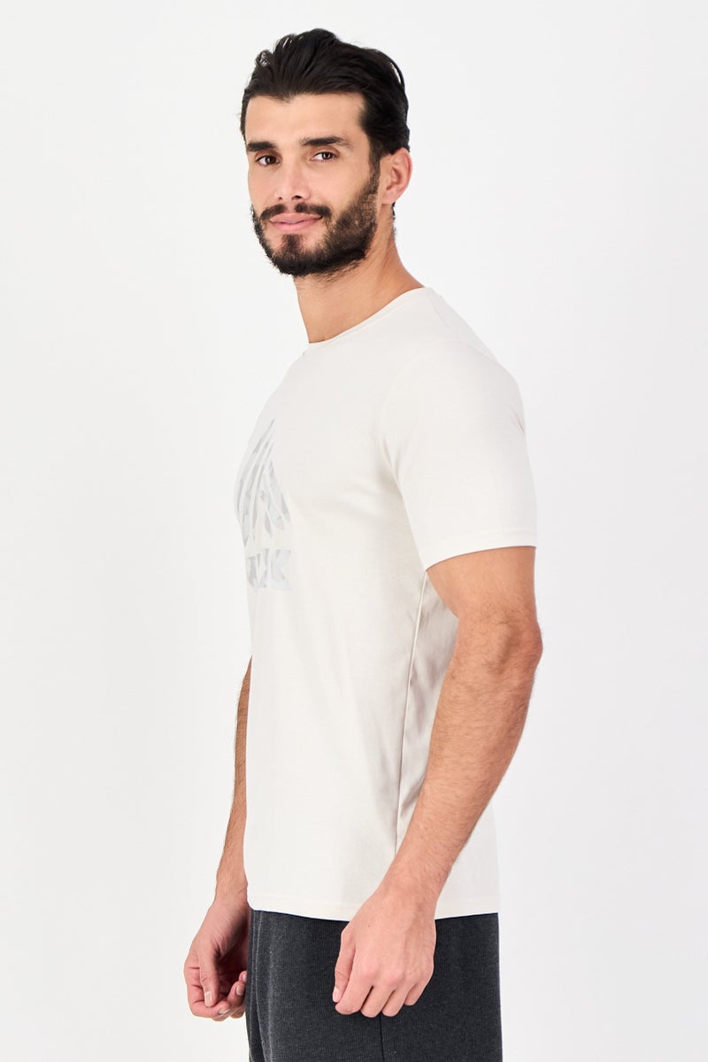 RBX Men Sportswear Fit Short Sleeve Camouflage Outdoor T-Shirt, Beige - Image 2