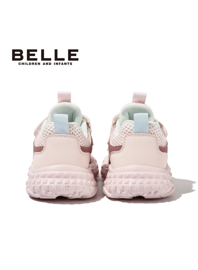 Belle Kids Mesh Sports Running Shoes Breathable Outdoor Dad Sneakers Pink Size 30 - Image 2