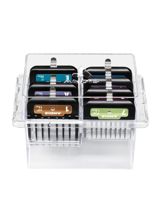 andis Andis 562014 Premium Clip Animal Comb Set - Built with Plastic, Includes 7 Color Coded Combs of Different Sizes, Metal Clip to Attach Comb - Fits Ultra Edge & Ceramic Edge Blades, Multicolor  - Image 5