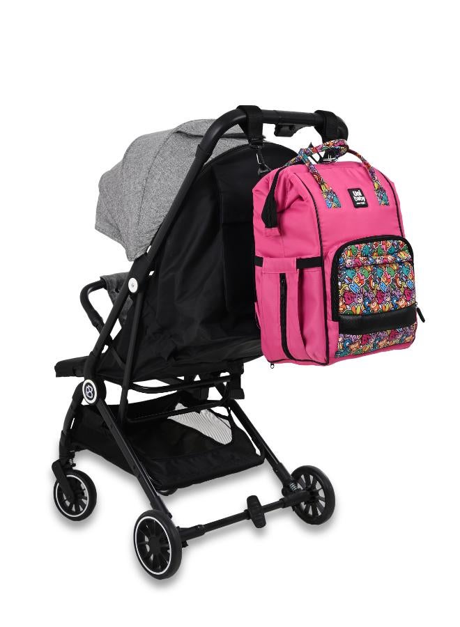 Uni baby Diaper bag Uni baby Cool pink wooded - Image 5