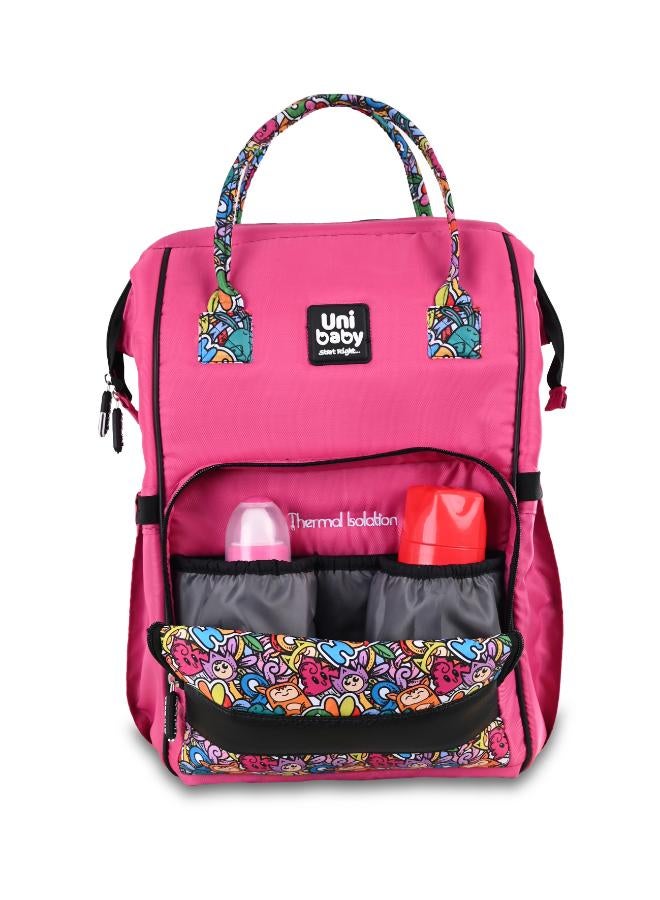 Uni baby Diaper bag Uni baby Cool pink wooded - Image 2