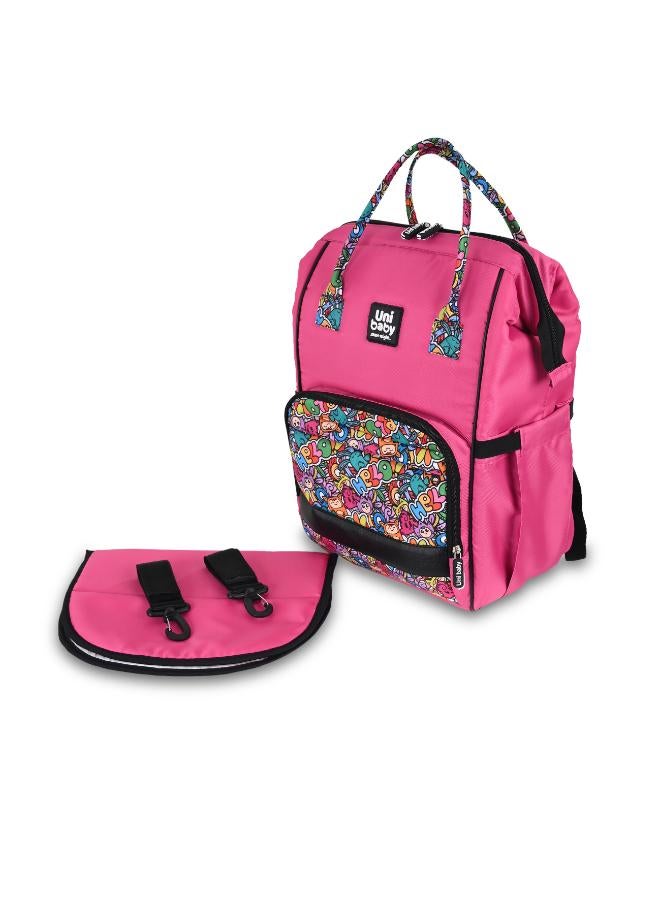 Uni baby Diaper bag Uni baby Cool pink wooded - Image 3
