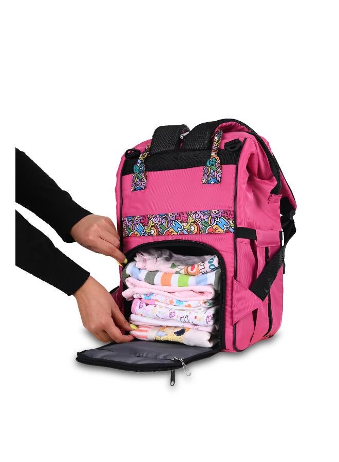 Uni baby Diaper bag Uni baby Cool pink wooded - Image 4