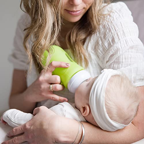 Olababy Silicone Sleeve for Avent Natural Glass Baby Bottles (4 oz, Pink) - Image 5