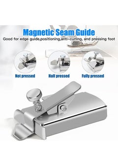 FASHION MANIA Magnetic Seam Guide, Magnetic Seam Guide Gauge, for Sewing Machine, Hemmer Guide, Machine Accessories of Guide, for Universal Sewing Machine  - Image 4