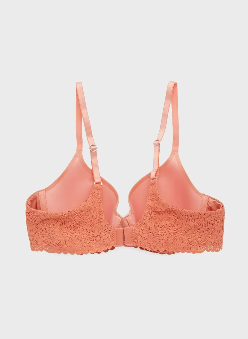 Aerie Lace Detail Plunge Bra