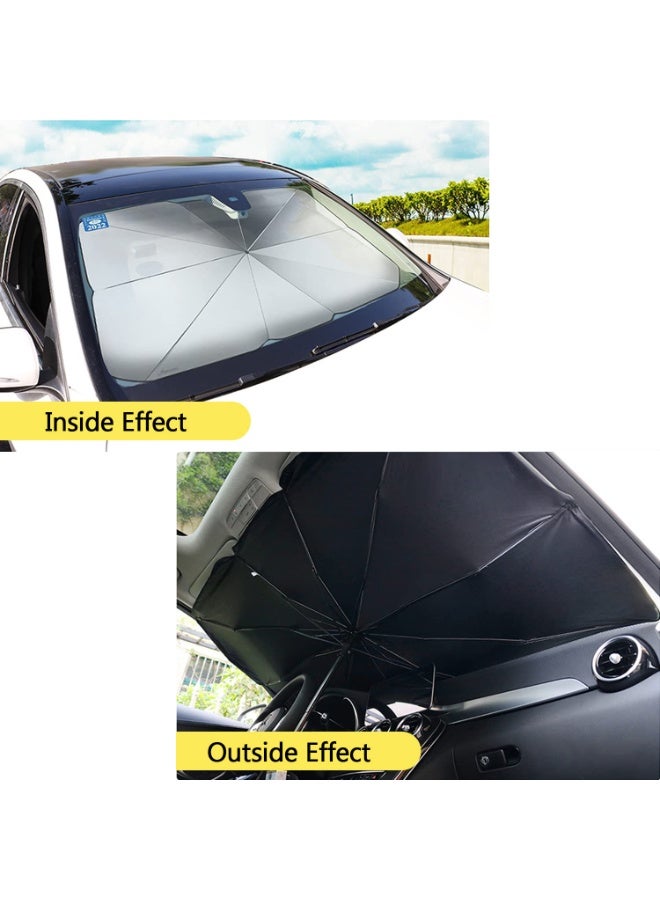 Shield Shade Windshield Umbrella Sun Shade Cover Visor – Automotive Front Sunshade for Various Windshields, Heat Protection and UV Blocker - Image 4