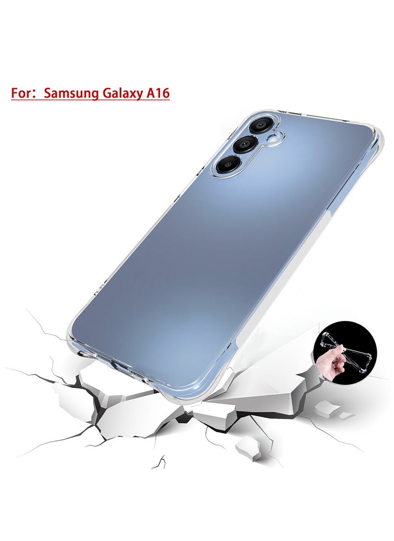 X-level Case for Samsung Galaxy A16 4G/ 5G ,Cover Case with Camera Protection Transparent Reinforced Corner Bumper Soft TPU Silicone Cover Shockproof Phone Case for Samsung Galaxy A16 4G/5G (Clear)  - Image 2