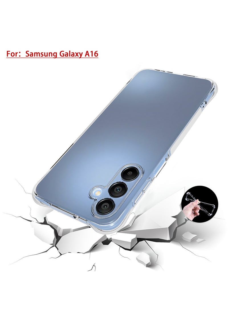 X-level Case for Samsung Galaxy A16 4G/ 5G ,Cover Case with Camera Protection Transparent Reinforced Corner Bumper Soft TPU Silicone Cover Shockproof Phone Case for Samsung Galaxy A16 4G/5G (Clear)  - Image 1