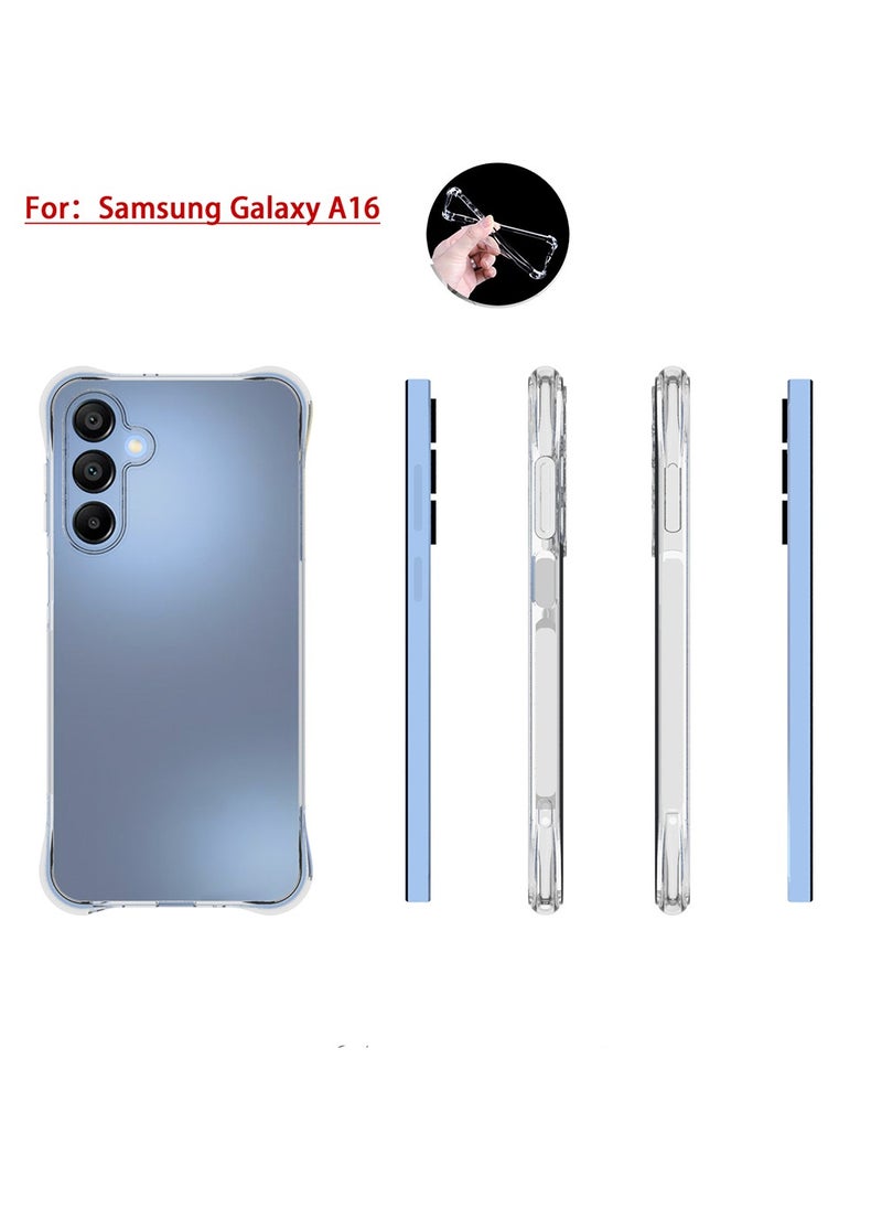 X-level Case for Samsung Galaxy A16 4G/ 5G ,Cover Case with Camera Protection Transparent Reinforced Corner Bumper Soft TPU Silicone Cover Shockproof Phone Case for Samsung Galaxy A16 4G/5G (Clear)  - Image 4
