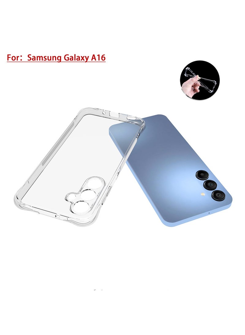 X-level Case for Samsung Galaxy A16 4G/ 5G ,Cover Case with Camera Protection Transparent Reinforced Corner Bumper Soft TPU Silicone Cover Shockproof Phone Case for Samsung Galaxy A16 4G/5G (Clear)  - Image 3