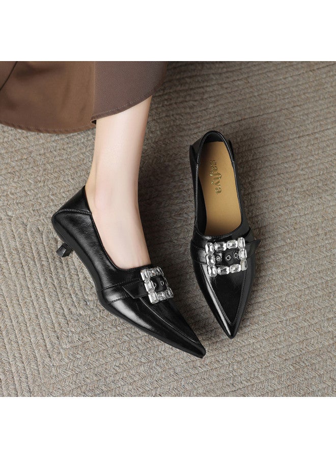 SAFIYA Saturday Women's Shoes Spring/autumn 2025 New Collection, Platform Fashion Shoes, Pointed Toe Versatile High-end Style Women's Shoes - Image 3