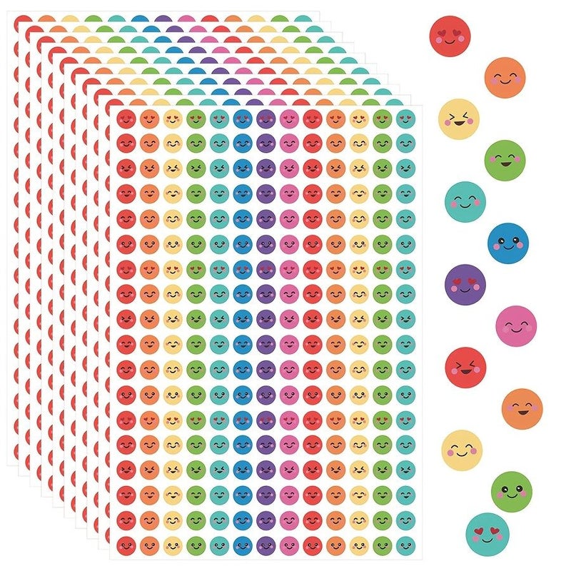 2340 Round Face Sticker Set For Envelope Sealing Journals Scrapbooking - Image 5