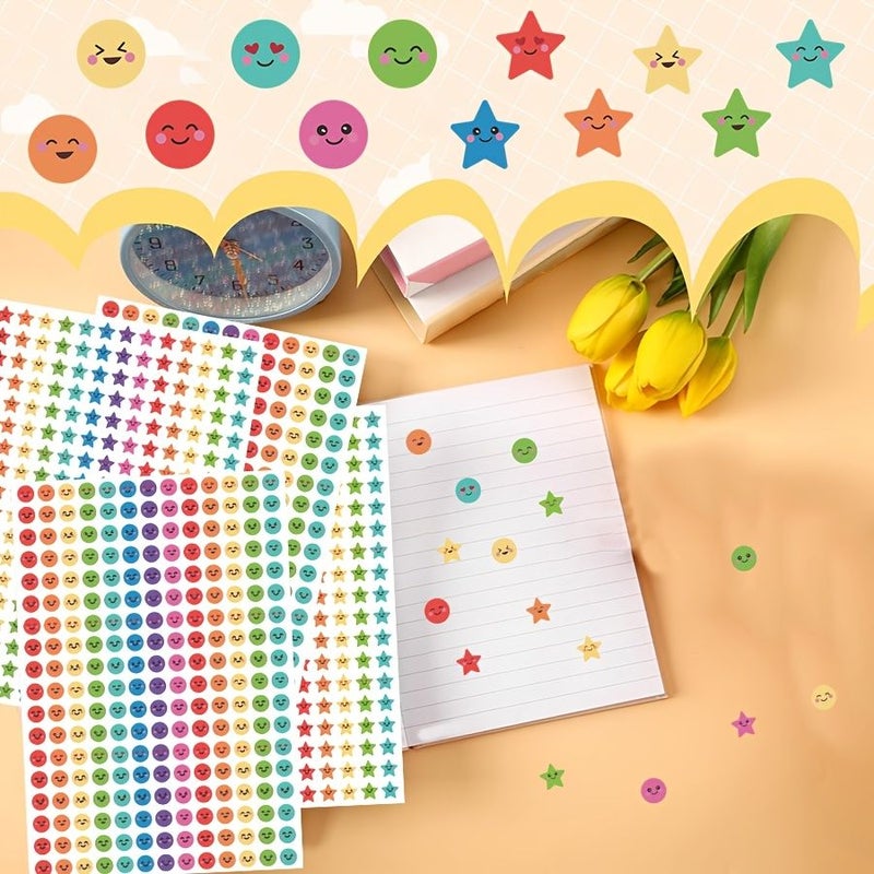 2340 Round Face Sticker Set For Envelope Sealing Journals Scrapbooking - Image 2