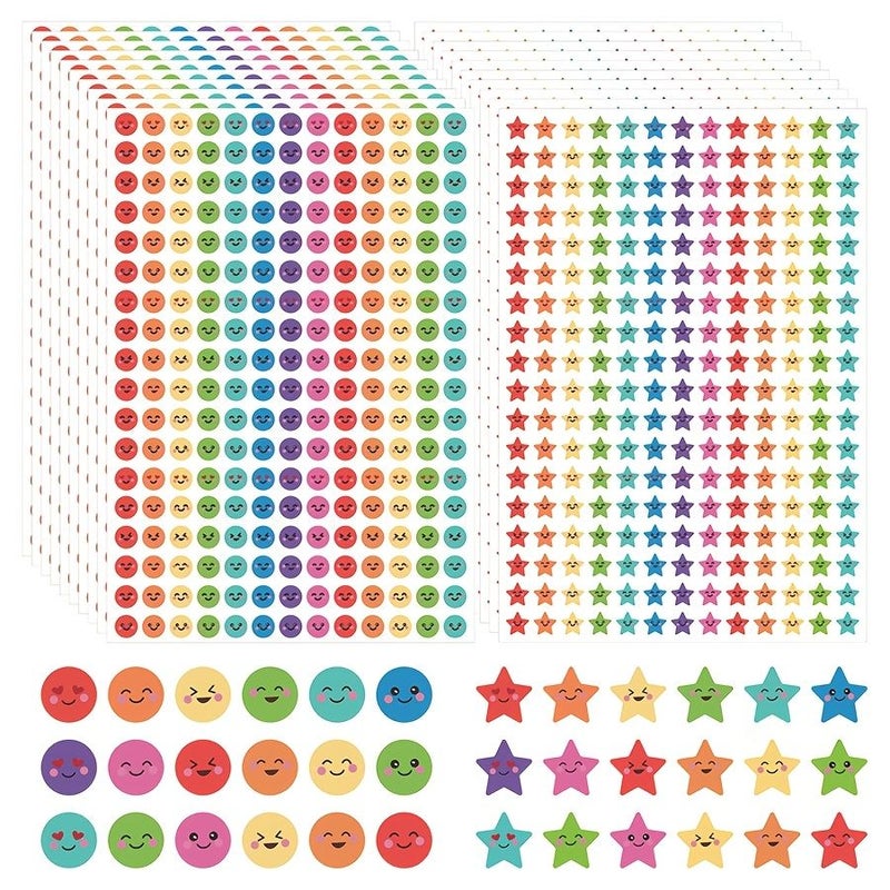 2340 Round Face Sticker Set For Envelope Sealing Journals Scrapbooking - Image 1