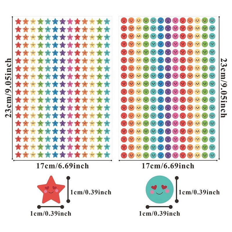 2340 Round Face Sticker Set For Envelope Sealing Journals Scrapbooking - Image 3