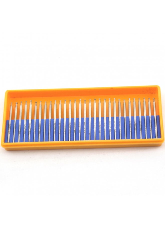Jingling JINGLING Diamond Grinding Bits 1.5mm Spherical Head Bur w Shank 2.35mm Pack of 30Pcs  - Image 2
