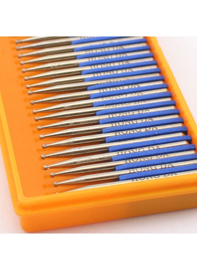 Jingling JINGLING Diamond Grinding Bits 1.5mm Spherical Head Bur w Shank 2.35mm Pack of 30Pcs  - Image 3