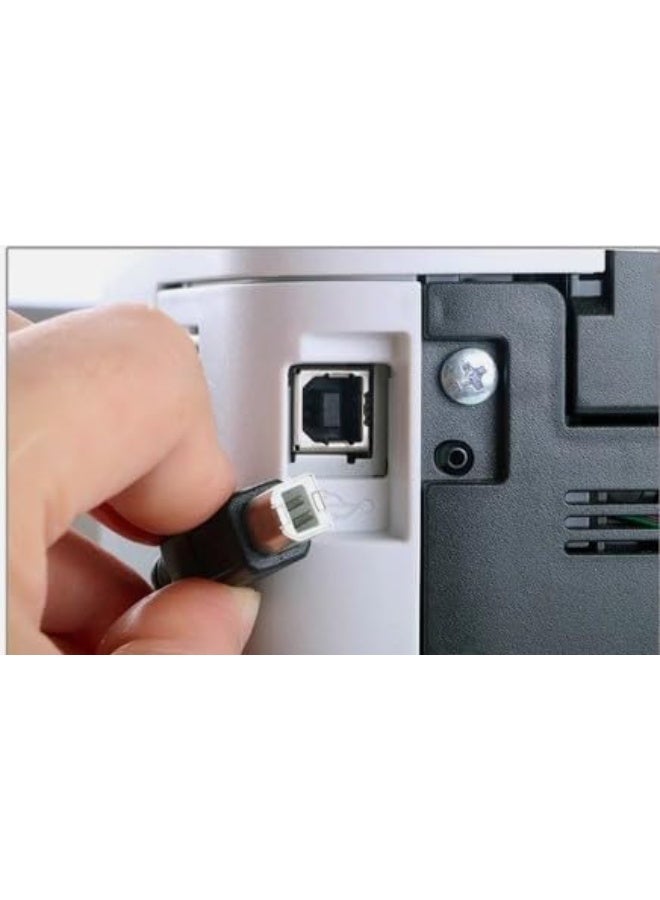 سالاب كابل طابعة USB كابل عالي السرعة لجميع الطابعات والماسح الضوئي بمنفذ USB بطول 1.5 متر - Image 4