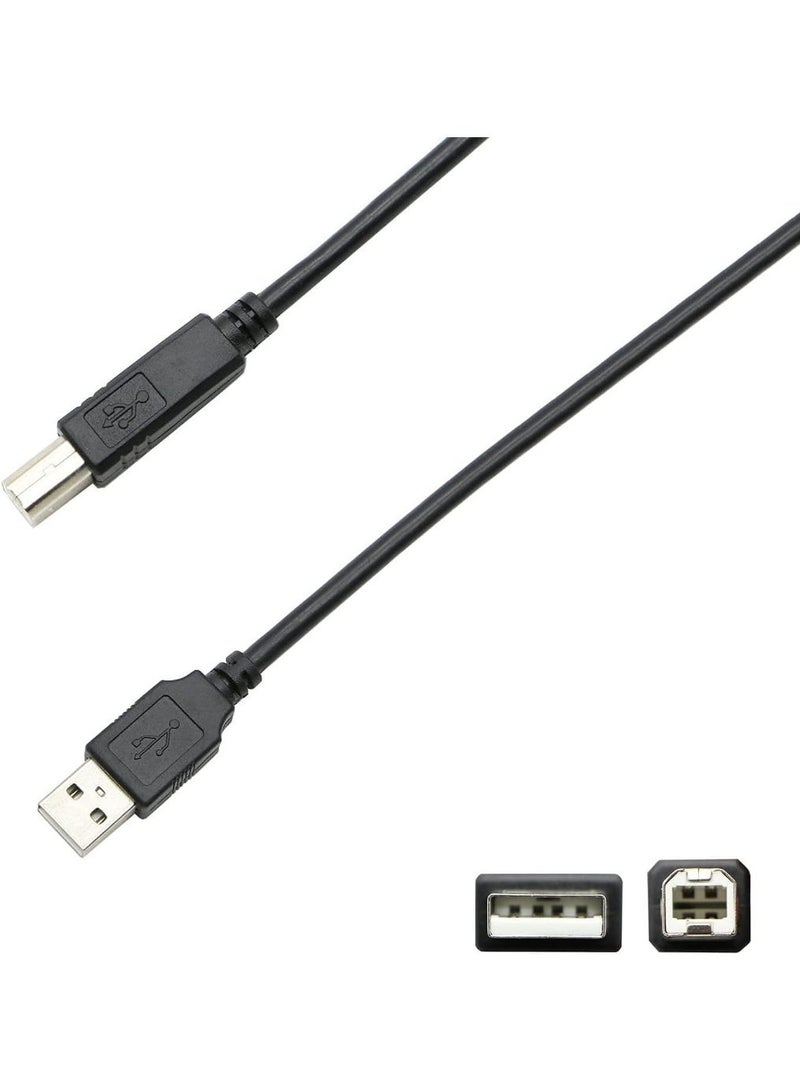 سالاب كابل طابعة USB كابل عالي السرعة لجميع الطابعات والماسح الضوئي بمنفذ USB بطول 1.5 متر - Image 3