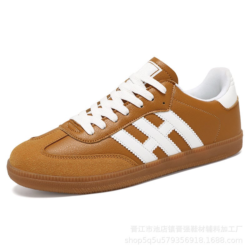 Trendy Korean-Style Low-Top German Training Shoes For Lovers Niche High-End Casual Shoes For Outdoor Travel Comfortable Flat Heeled Board Shoes - Image 1