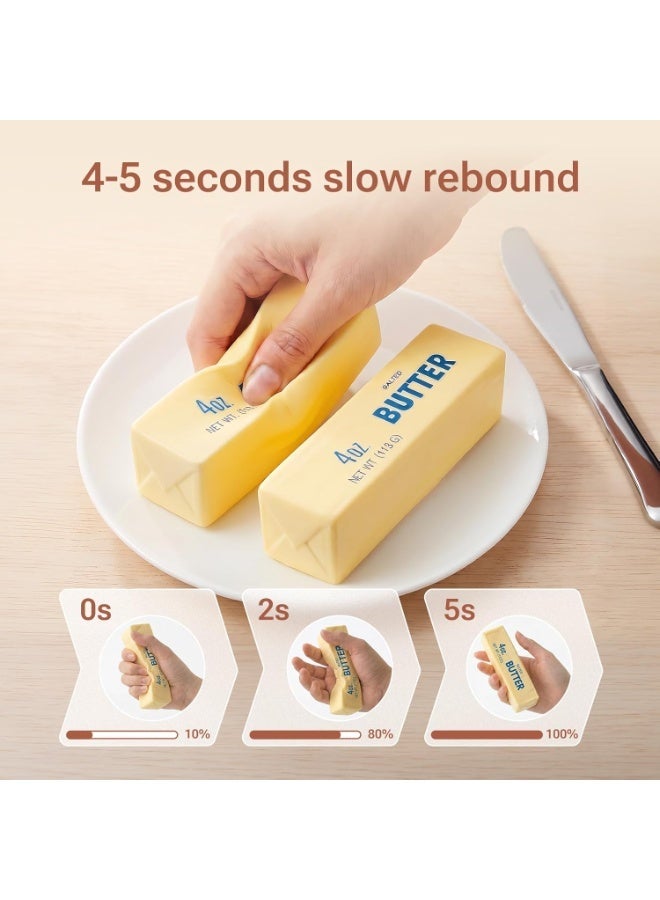 Meetion 1pc Butter Squishy Toys, Slow Rising Stress Relief Squishies, Soft PU Cream Scented Sensory Fidget Toys for Kids & Adults, Home & Desk Decor, Party Favors & Gifts - Image 4