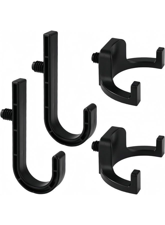 GHYTRIGEN 4 Pcs Storage Shed Hooks for Suncast/Craftsman,J/U-Shaped Tool Hook Suncast Shed Accessories,Storage Shed Shelves Accessories for Organizing Tool, Ladders, Bulk Items - Image 1