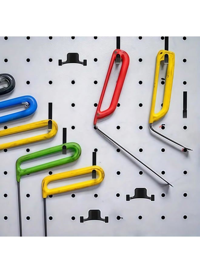 GHYTRIGEN 4 Pcs Storage Shed Hooks for Suncast/Craftsman,J/U-Shaped Tool Hook Suncast Shed Accessories,Storage Shed Shelves Accessories for Organizing Tool, Ladders, Bulk Items - Image 3