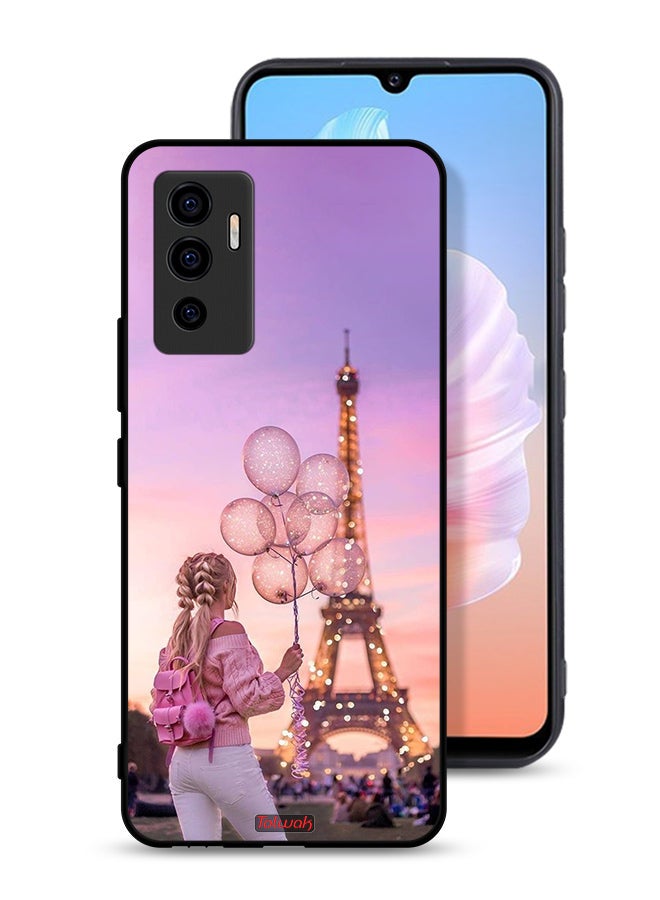 Tolwak Vivo V23e Protective Case Cover Girl Holding Balloons - Image 1