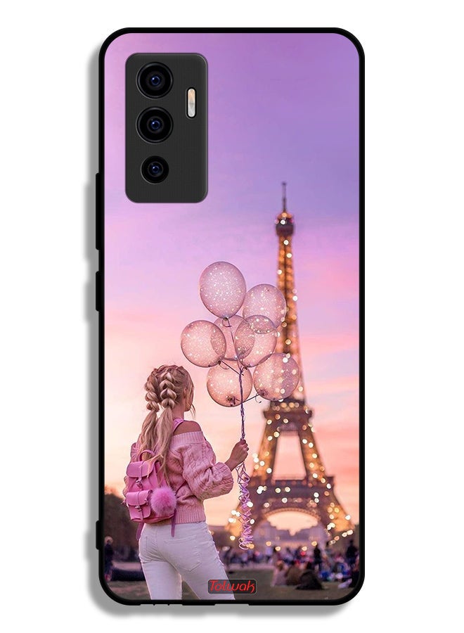 Tolwak Vivo V23e Protective Case Cover Girl Holding Balloons - Image 2