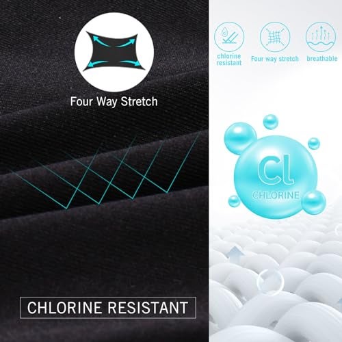 BALEAF Women's One Piece Bathing Suit Conservative Athletic Racerback One Piece Training Swimsuit Swimwear Navy 38(Large) - Image 3