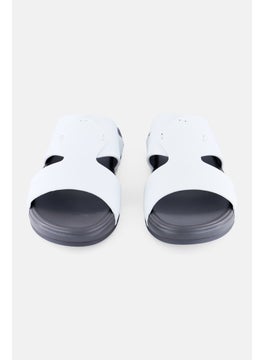 Algspar Men Slip On Arabic Sandals, White  - Image 4