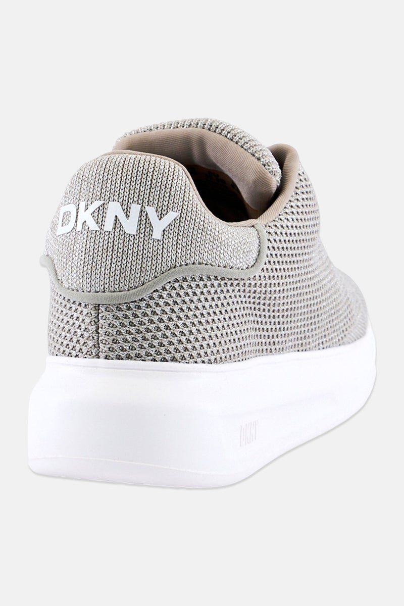 DKNY Women Jewel Knit Lace Up Casual Shoes, Grey - Image 3