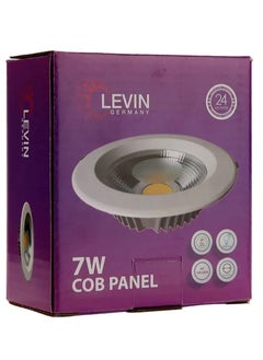 Levin Chip on Board LED High Quality Downlight, 7W-6500k, IP20, 1600 LM, 220-240V, Flicker Free, Warm White. - pzsku/Z30013A5B10B90B20C224Z/45/_/1719840144/d5eab820-3a36-43ae-832d-38860ecdf5f9